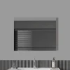 Miroir rectangulaire sans cadre DORIA largeur 80 cm