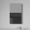Miroir rectangulaire sans cadre DORIA largeur 40 cm