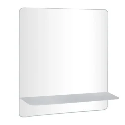 Miroir rectangulaire SORRENTO avec tablette en métal