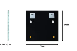 Miroir rectangulaire Tulup 50 x 50 cm Pour Le Maquillage