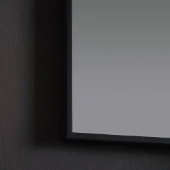 Miroir Rectangulaire 50X70 Cm Avec Cadre En Pvc Et Bordure Noire Mate