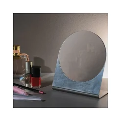Miroir rond à poser Inox ALENA Brossé Spirella