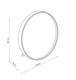 Miroir rond grossissant x2 GoodHome Elland Ø 20 cm