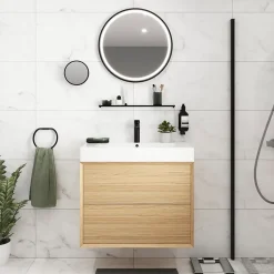 Miroir rond grossissant x2 GoodHome Elland Ø 20 cm