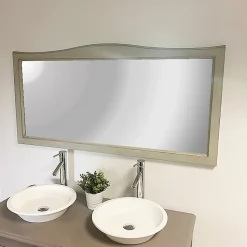 Miroir salle de bain - 140 cm en Acacia gris vieilli - Garriguo