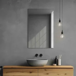 Miroir salle de bain 40 cm simple fixation murale