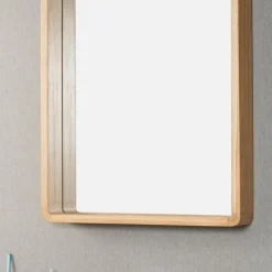 Miroir salle de bain en teck Samba 140 x 65 cm