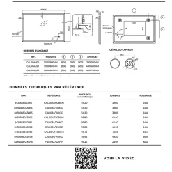 Miroir Salle de Bain LED Réglable 120x80cm - Or Brossé - Commandes Tactiles & Anti-Buée - CALIFORNIA LEDIMEX