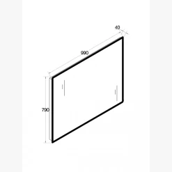 Miroir salle de bain LED 100 cm