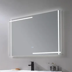 Miroir salle de bain LED 120x60cm anti buée et LED 3 couleurs LB-4693