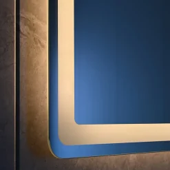 Miroir salle de bain LED 120x60cm anti buée avec LED 3 couleurs et loupe x3 LB-3612