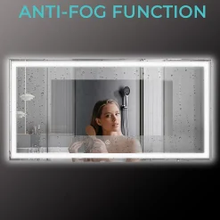 Miroir salle de bain LOMAZOO Memphis avec LED 120 x 60 cm