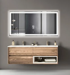 Miroir salle de bain LOMAZOO Memphis avec LED 120 x 60 cm