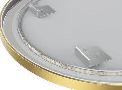 Miroir salle de bain LOMAZOO Paris avec LED 80 cm doré rond