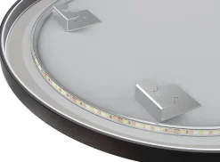 Miroir salle de bain lumineux LED LOMAZOO Leipzig 50x90 cm ovale noir