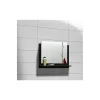 Miroir salle de bain RAVEN 60x50 cm Noir mat et brillant