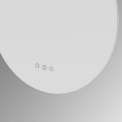Miroir salle de bain VEKIO LED lumineux rond 80 cm diam. fonction anti-buée + intensité & couleur réglables - Saniverre