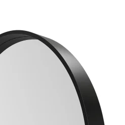 Miroir salle de bains arche 50x80 cm, noir, Tisa