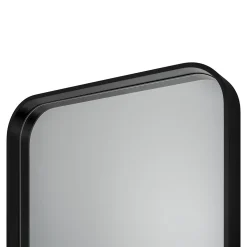 Miroir salle de bains carré 60x60 cm Tisa noir