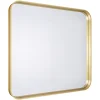 Miroir salle de bains carré 60x60 cm Tisa doré