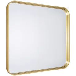 Miroir salle de bains carré 60x60 cm Tisa doré