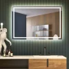 Miroir Salle de Bains Lumineux FRANCIA avec Eclairage Frontal et Rétro-Eclairé 90x80 LEDIMEX