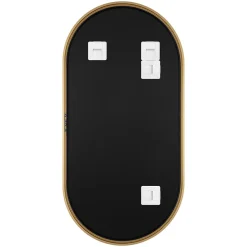Miroir salle de bains oblong 40x80 cm Tisa doré
