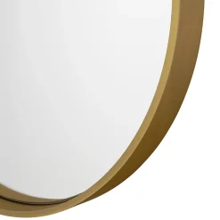 Miroir salle de bains oblong 40x80 cm Tisa doré