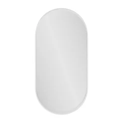 Miroir salle de bains oblong 40x80 cm, blanc, Tisa