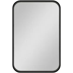 Miroir salle de bains rectangulaire 40x60 cm Tisa noir