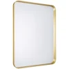 Miroir salle de bains rectangulaire 80x60 cm Tisa doré