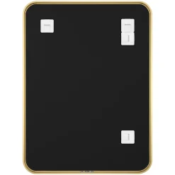 Miroir salle de bains rectangulaire 80x60 cm Tisa doré