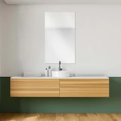 Miroir salle de bains rectangulaire 50 x 90 cm argent, GoodHome Imandra