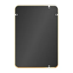 Miroir salle de bains rectangulaire 100x70 cm, doré, Tisa