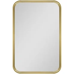 Miroir salle de bains rectangulaire 40x60 cm Tisa doré