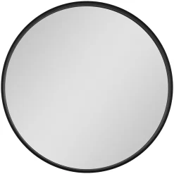 Miroir salle de bains rond diamètre 60 cm Tisa noir