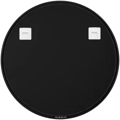 Miroir salle de bains rond diamètre 60 cm Tisa noir