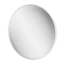 Miroir salle de bains rond Ø60 cm, blanc, Tisa