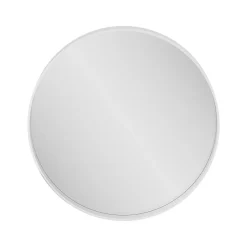Miroir salle de bains rond Ø60 cm, blanc, Tisa
