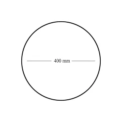 Miroir salle de bains rond diamètre 40 cm Dunnet noir