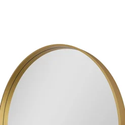 Miroir salle de bains rond diamètre 80 cm Tisa doré