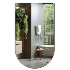 Miroir Semi-Ovale Tulup 45 x 80 cm Design moderne mural