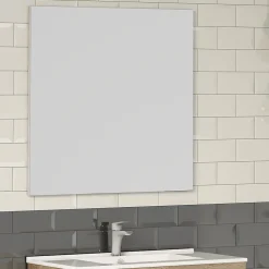 Miroir suspendu rectangulaire NEU, 80 cm x 70 cm, finition brillante Kibath