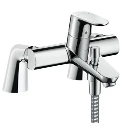 Mitigeur baignoire mécanique HANSGROHE Focus C2 chromé avec colonnettes