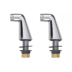 Mitigeur baignoire monocommande GROHE Start Loop chromé + Colonnettes Luxe chromé