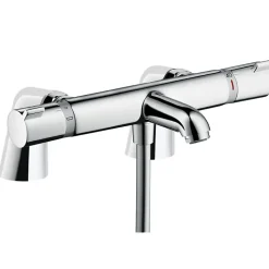 Mitigeur baignoire thermostatique HANSGROHE Ecostat Comfort chromé avec colonnettes
