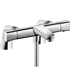 Mitigeur baignoire thermostatique HANSGROHE Ecostat Universal chromé avec colonnettes