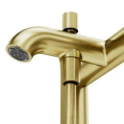 Mitigeur bain douche + douchette, laiton doré, GoodHome Owens