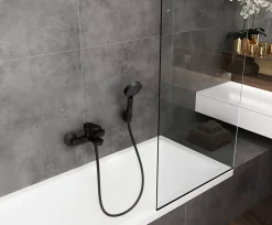 Mitigeur bain douche mécanique noir mat Hansgrohe Vernis Blend