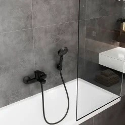 Mitigeur bain douche mécanique noir mat Hansgrohe Vernis Blend
